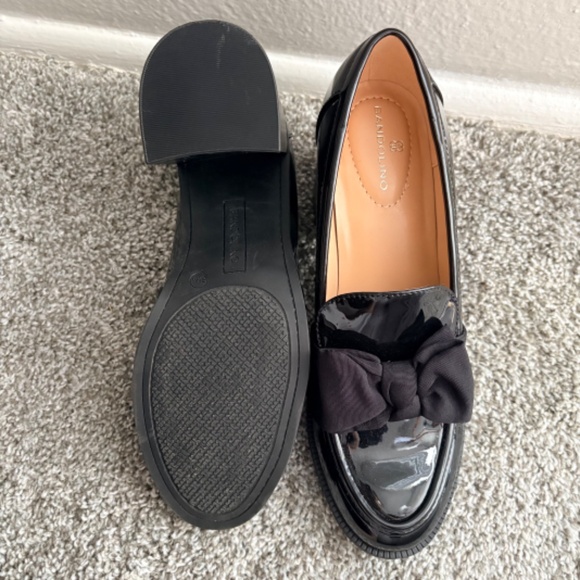 Bandolino Black Patent Heeled Loafers - Picture 2 of 4
